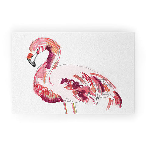 Casey Rogers Flamingo 1 Welcome Mat