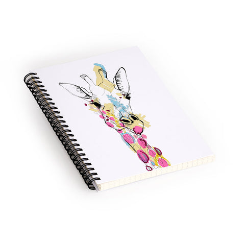 Casey Rogers Giraffe Color Spiral Notebook