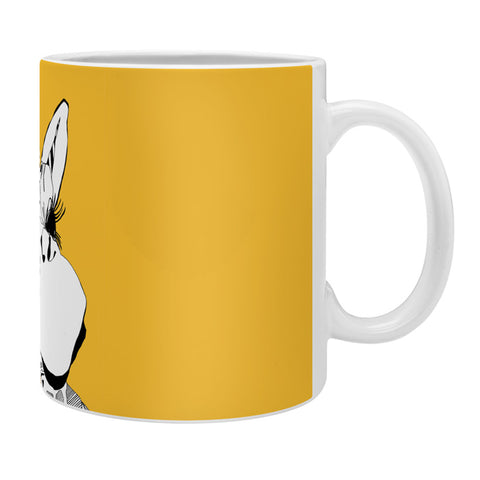 Casey Rogers Giraffe Yellow Coffee Mug