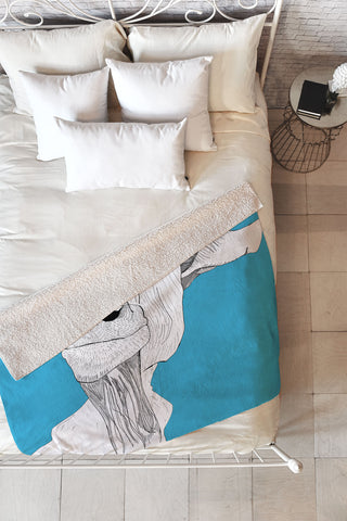 Casey Rogers Goat Fleece Throw Blanket