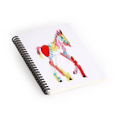 Casey Rogers Horse Color Spiral Notebook