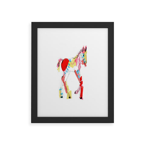 Casey Rogers Horse Color Framed Art Print