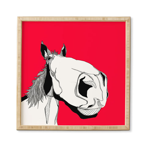 Casey Rogers Horseface Framed Wall Art