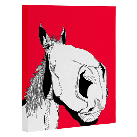 Casey Rogers Horseface Art Canvas