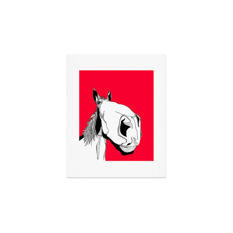 Casey Rogers Horseface Art Print