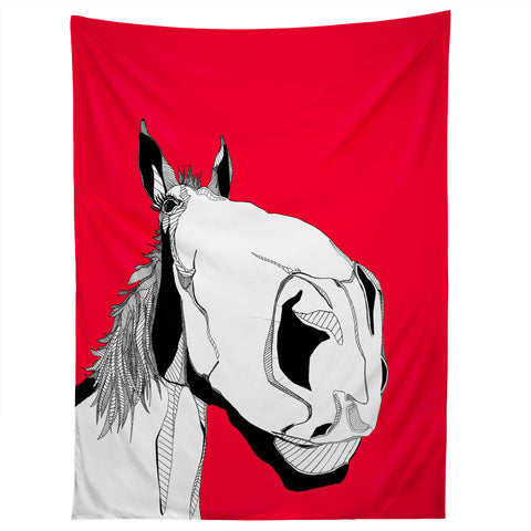 Casey Rogers Horseface Tapestry