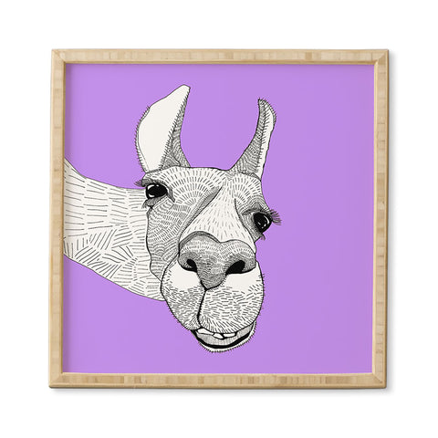 Casey Rogers Llama Framed Wall Art