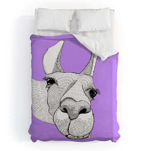 Casey Rogers Llama Duvet Cover