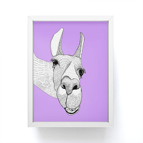 Casey Rogers Llama Framed Mini Art Print