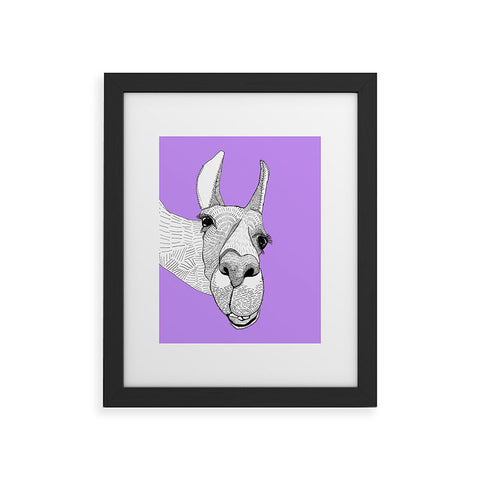 Casey Rogers Llama Framed Art Print