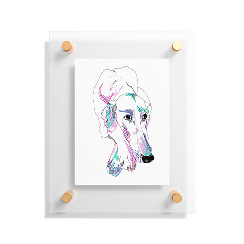 Casey Rogers Lurcher Floating Acrylic Print