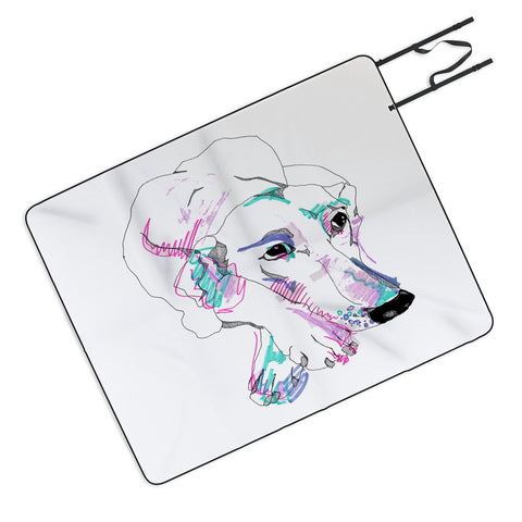 Casey Rogers Lurcher Picnic Blanket