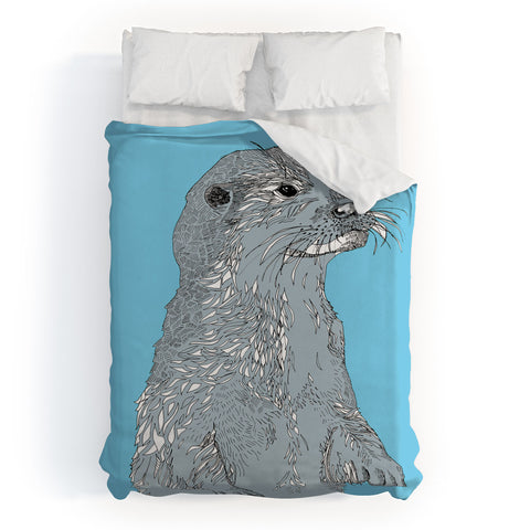 Casey Rogers Otter Duvet Cover