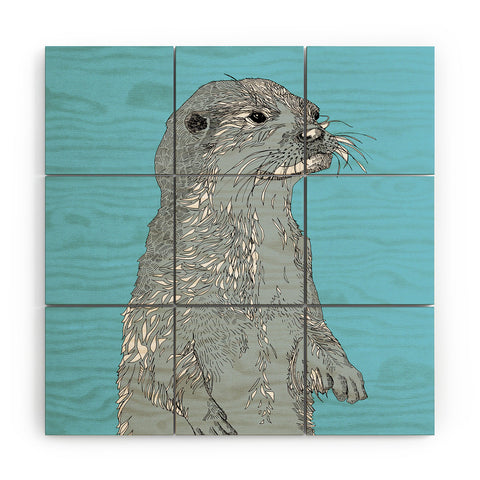 Casey Rogers Otter Wood Wall Mural