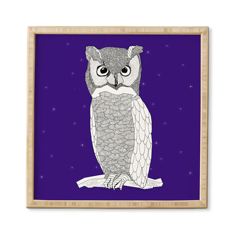 Casey Rogers Owl Framed Wall Art