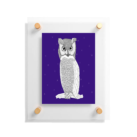Casey Rogers Owl Floating Acrylic Print