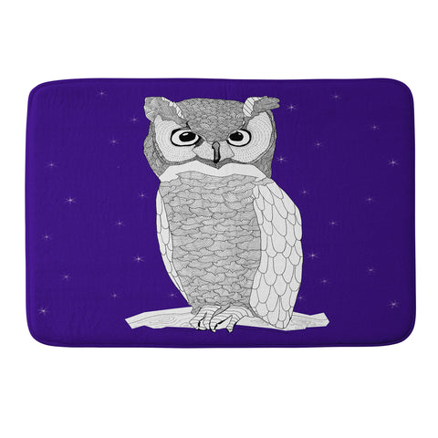 Casey Rogers Owl Memory Foam Bath Mat