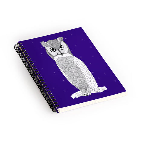 Casey Rogers Owl Spiral Notebook