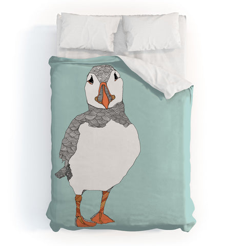 Casey Rogers Puffin 2 Duvet Cover