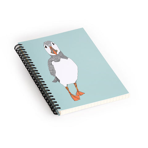 Casey Rogers Puffin 2 Spiral Notebook