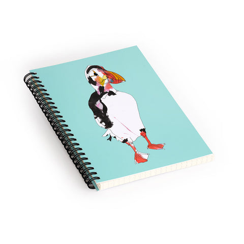 Casey Rogers Puffin Spiral Notebook