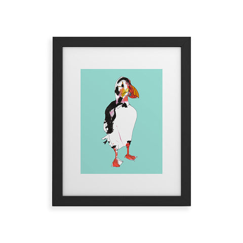 Casey Rogers Puffin Framed Art Print