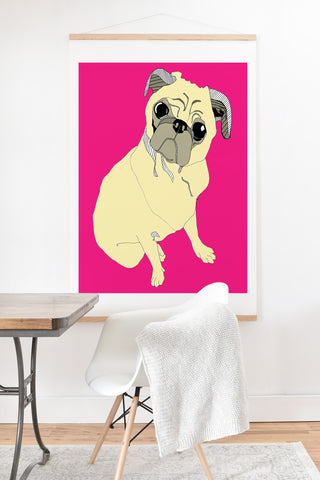 Casey Rogers Pugbug Art Print And Hanger