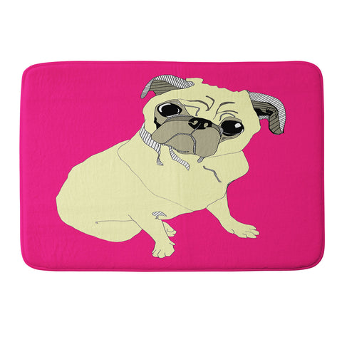Casey Rogers Pugbug Memory Foam Bath Mat