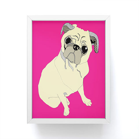 Casey Rogers Pugbug Framed Mini Art Print