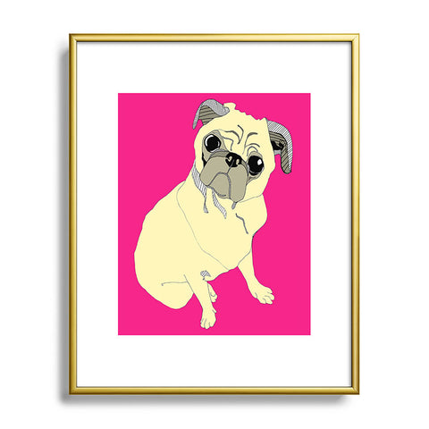 Casey Rogers Pugbug Metal Framed Art Print