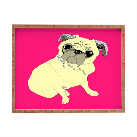 Casey Rogers Pugbug Rectangular Tray
