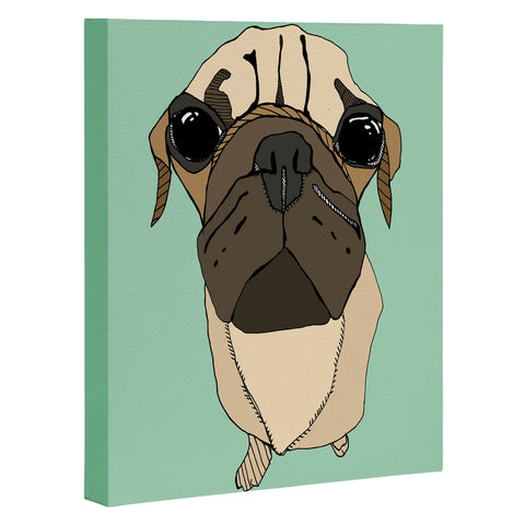 Casey Rogers Puglet Art Canvas