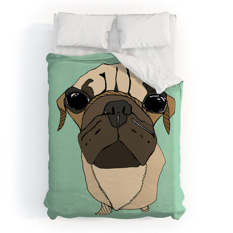 Casey Rogers Puglet Duvet Cover
