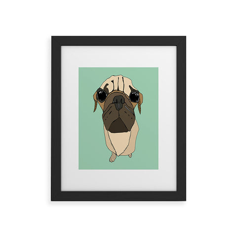 Casey Rogers Puglet Framed Art Print
