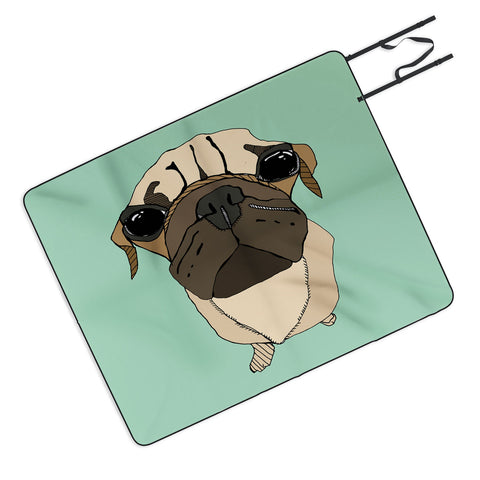 Casey Rogers Puglet Picnic Blanket