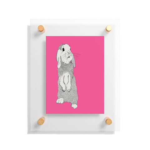 Casey Rogers Rabbit Floating Acrylic Print