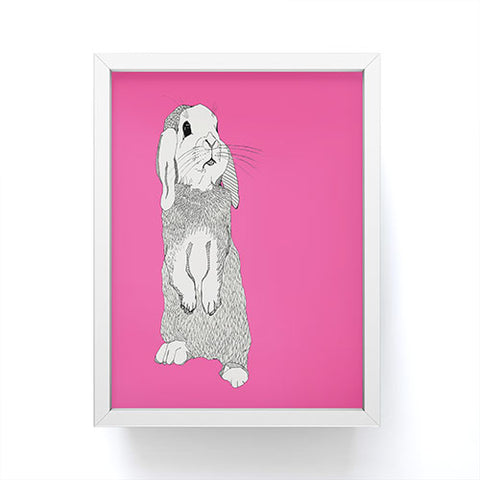 Casey Rogers Rabbit Framed Mini Art Print