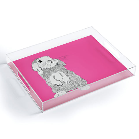 Casey Rogers Rabbit Acrylic Tray