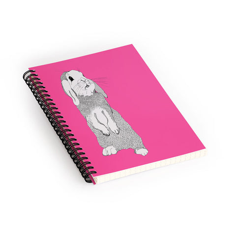Casey Rogers Rabbit Spiral Notebook