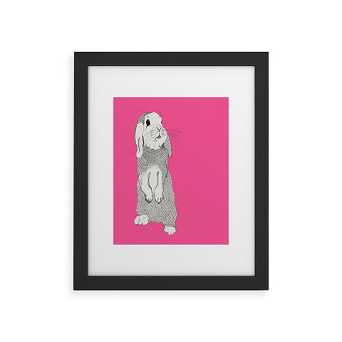 Casey Rogers Rabbit Framed Art Print