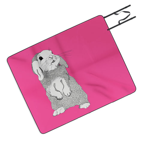 Casey Rogers Rabbit Picnic Blanket