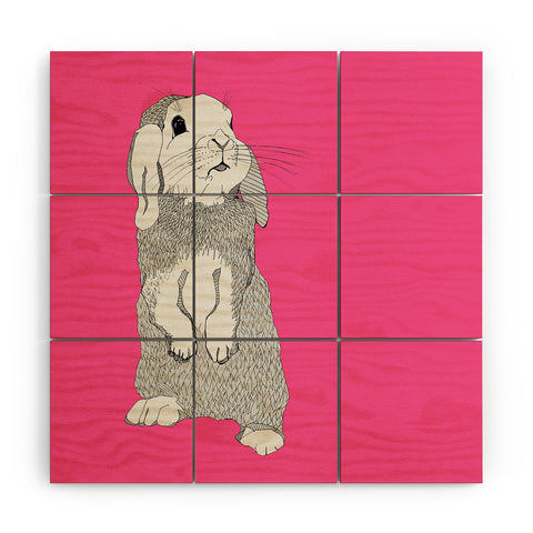 Casey Rogers Rabbit Wood Wall Mural