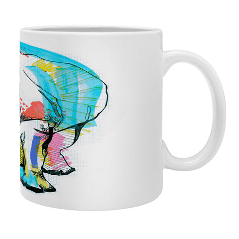 Casey Rogers Rhino Color Coffee Mug