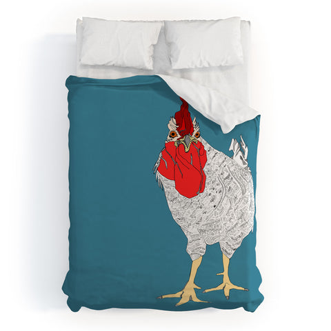 Casey Rogers Rooster Duvet Cover