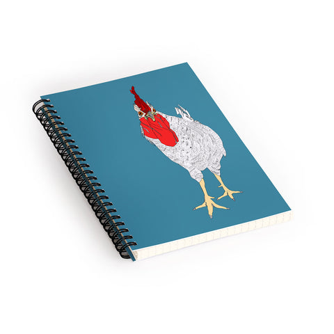Casey Rogers Rooster Spiral Notebook