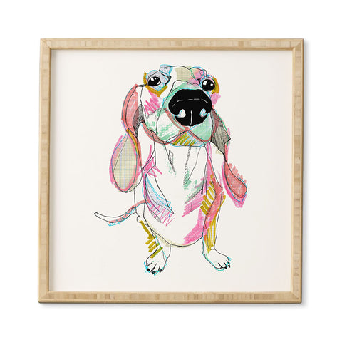 Casey Rogers Sausage Dog Framed Wall Art