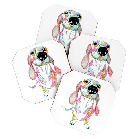 Casey Rogers Sausage Dog Coaster Set