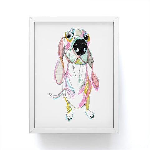Casey Rogers Sausage Dog Framed Mini Art Print