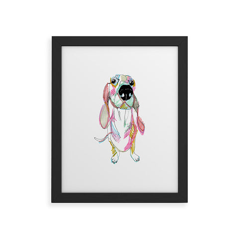 Casey Rogers Sausage Dog Framed Art Print