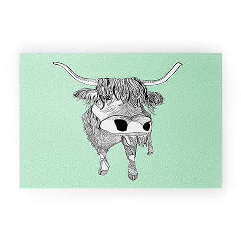 Casey Rogers Shaggy Head Welcome Mat